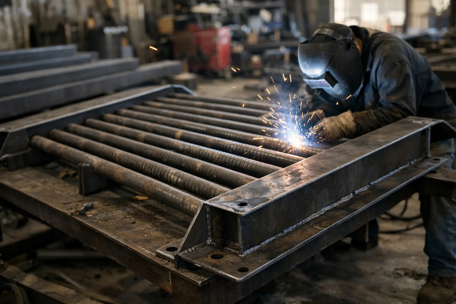 Steel fabrication work