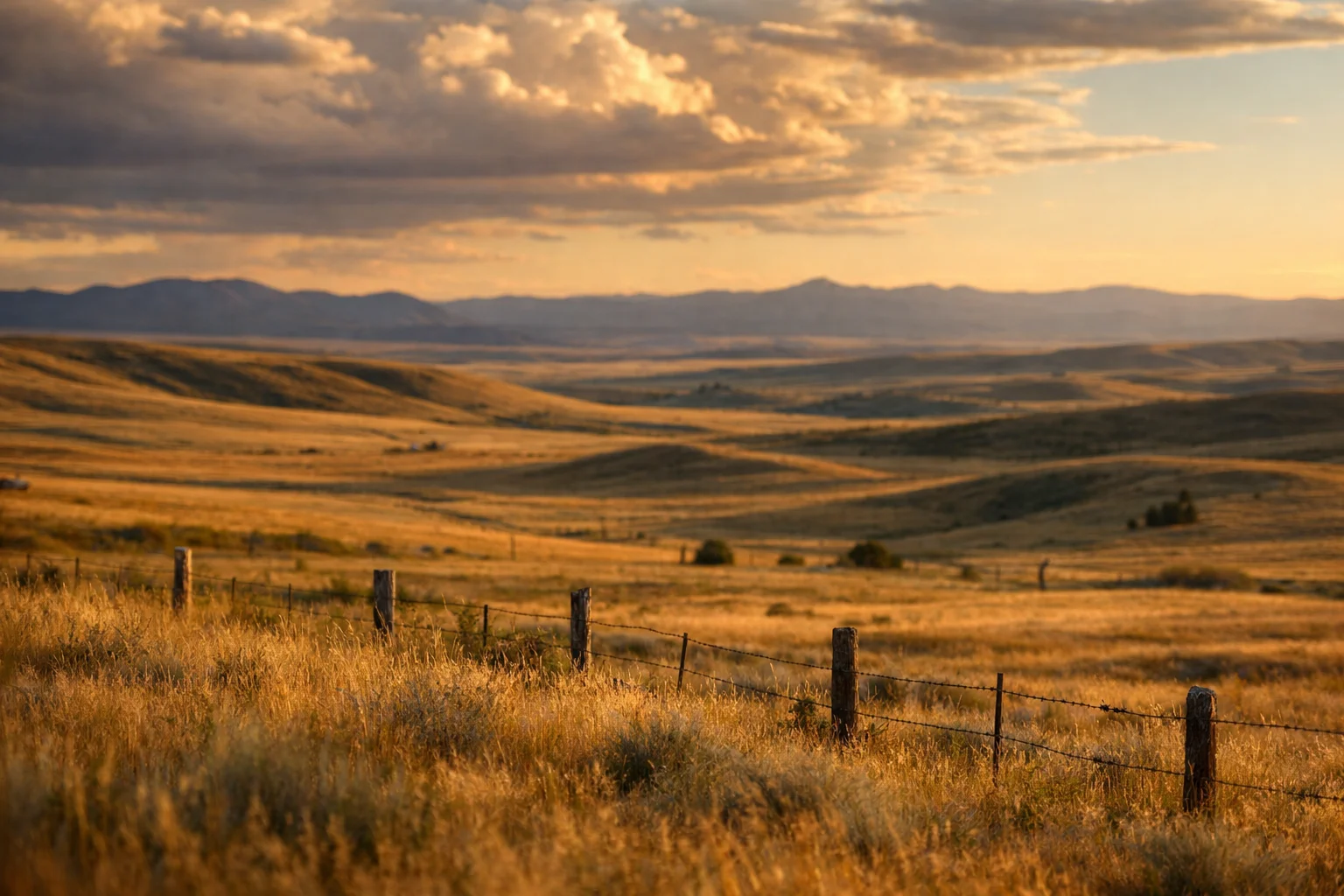 Wyoming rangeland landscape in the Powder River Basin